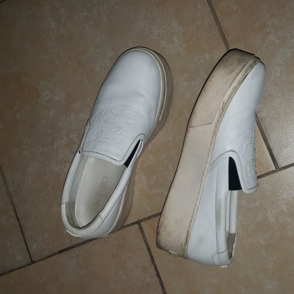 Kenzo  white slip on shoes size 39. Us size 8.5